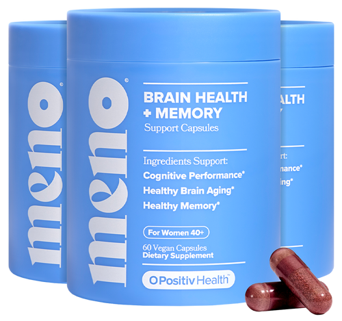 MENO - Brain Health & Memory Support Capsules - 3 Bottle Subscription